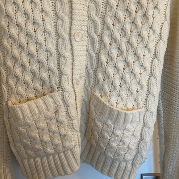 H&M cream cardigan sweater - Picture 2 of 5